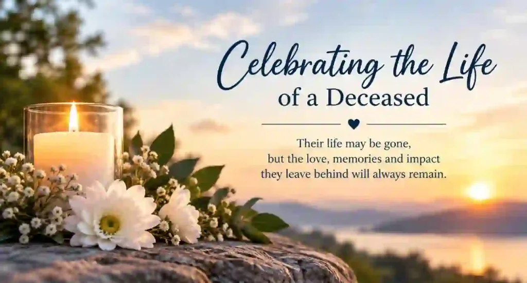 celebrating the life of a deceased quotes