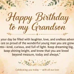 happy birthday to my grandson quotes
